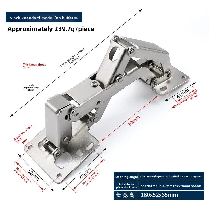 Hardware Fast loading Straight Arm Wardrobe Cupboard Hinge buffer damper Buffer hinge Full Overlay Hinge Automatically Oasis Select big A