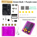 DIY Pixel Game Console Production Parts DIY Brazing Project Game Kit 51 Single Chip Game Console with Acrylic Shell USB Cable Oasis Select Green light