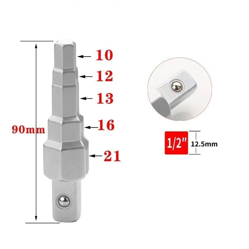 1Pcs Key Spanners Radiators Carbon Steel Pagoda Head Valves Key Step Wrench with Square 1/2inch Ratchet Drive Radiators Wrench Oasis Select A