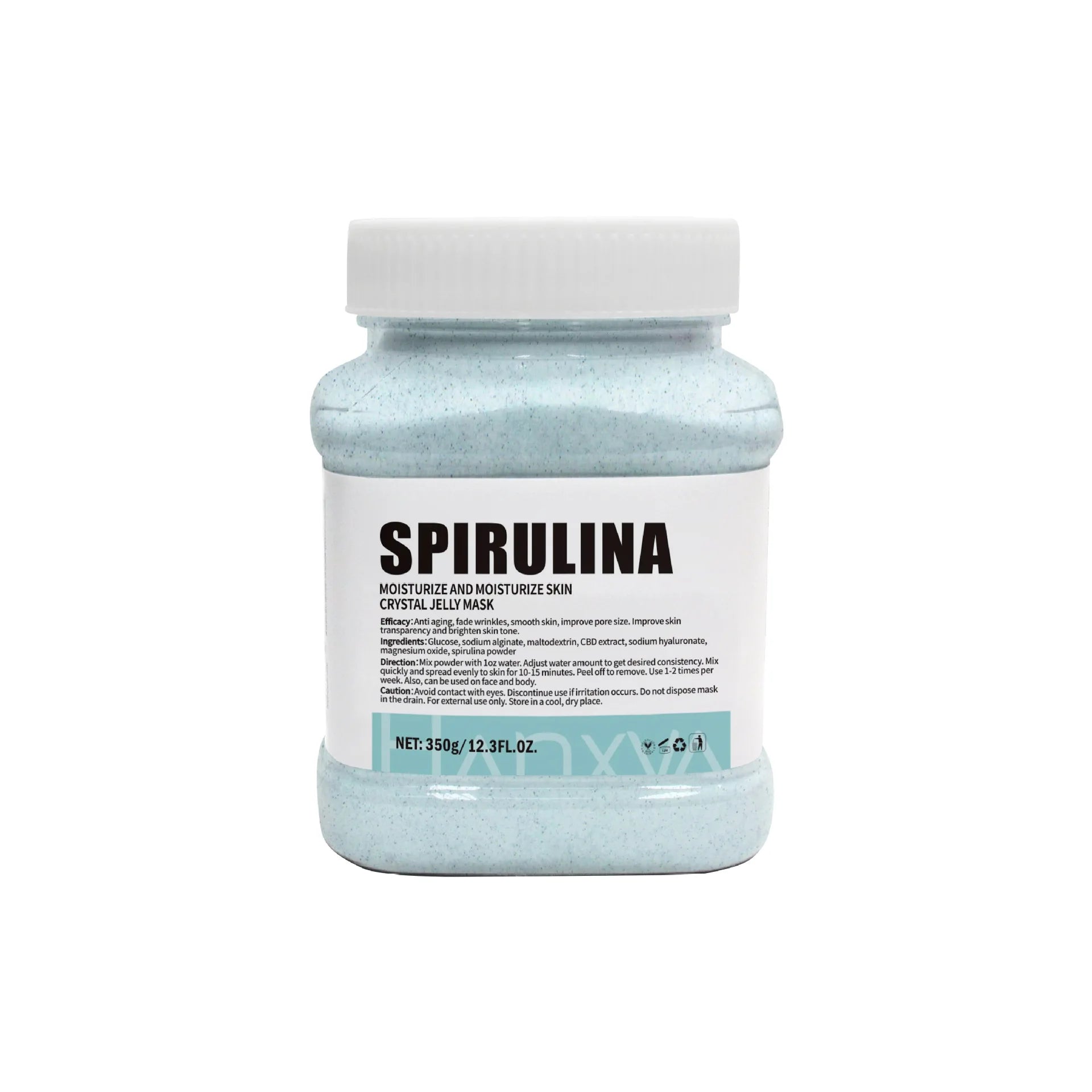 Jelly Face Mask Powder Hyaluronic Acid Vitamin C Rose Collagen Diy Plant Masks Powder Moisturizing Nourishing Mask ﻿ Oasis Select Spirulina 350g