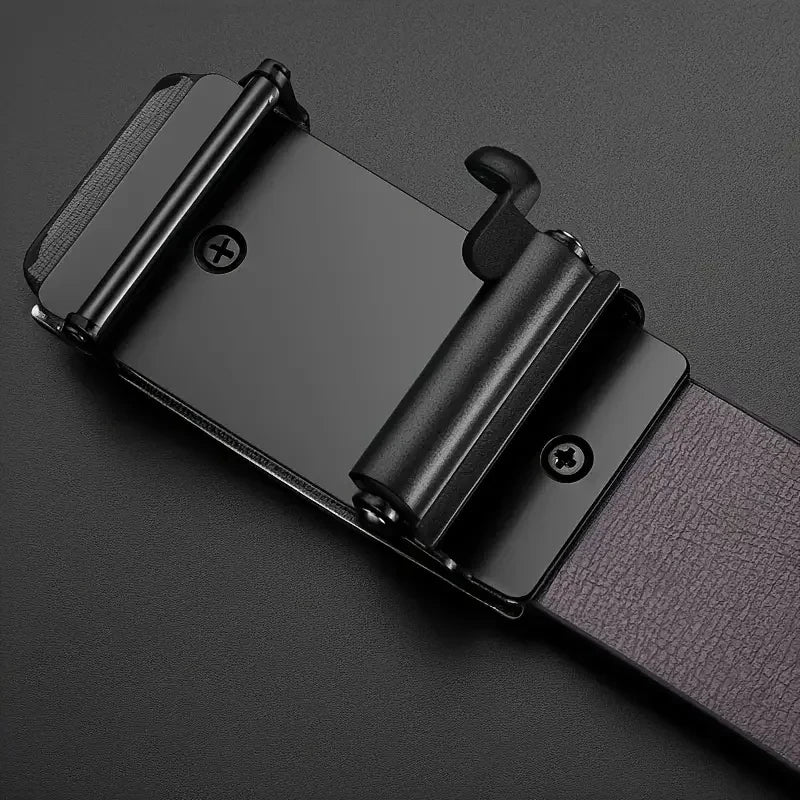 Fashion men's PU leather belt-fashion life, leisure, party, festival, work, business belt automatic buckle Oasis Select