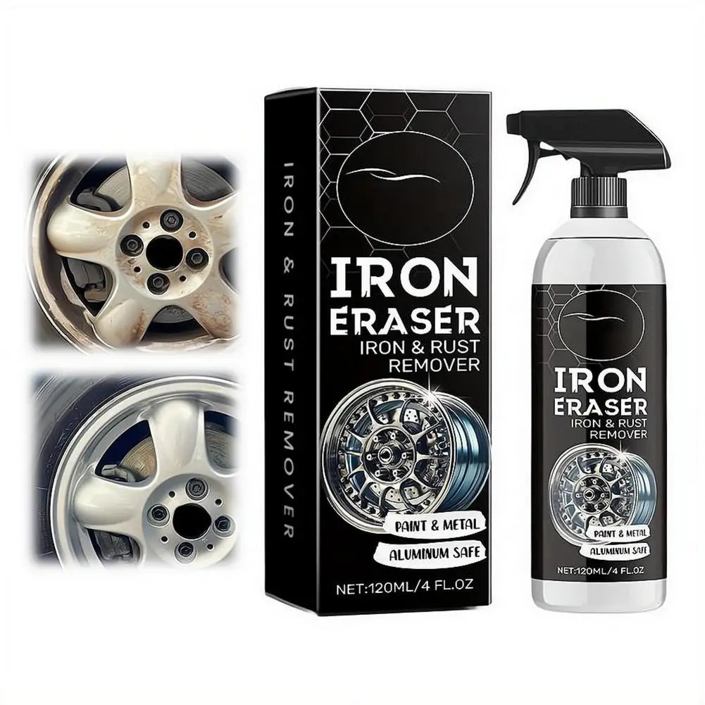 120ml Car Iron Remover Spray – Rust & Brake Dust Cleaner