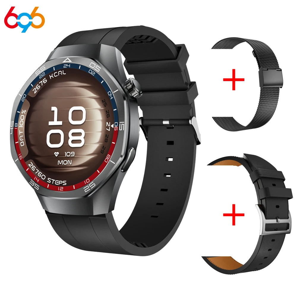 1.27" AMOLED Screen Smartwatch Men Women Health Smart Watches Sports Fitness Heart Rate Blue Tooth Call Weather Lady Bracelet Oasis Select BKBKS