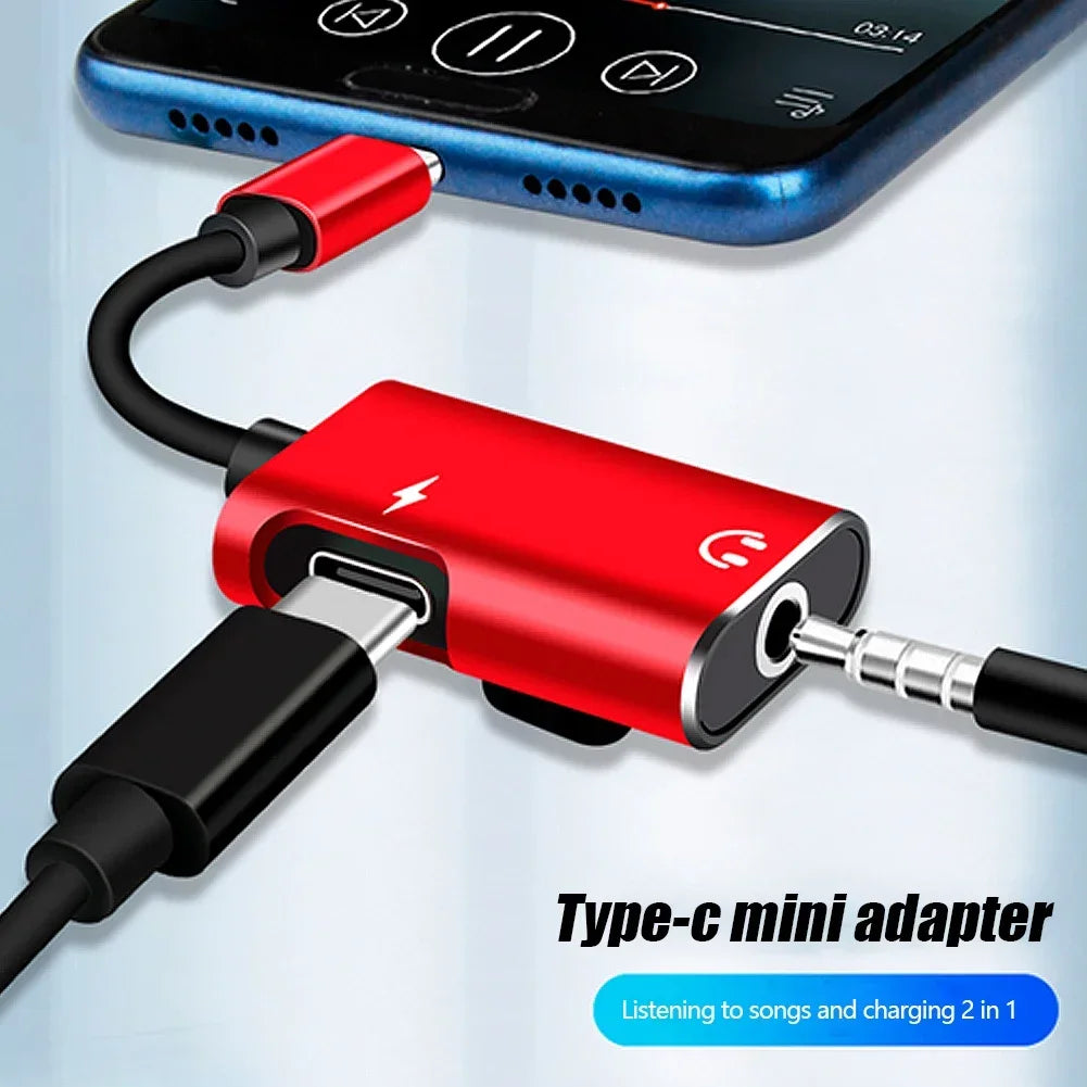 USB-C to 3.5mm Audio Splitter Adapter | Charge & Listen