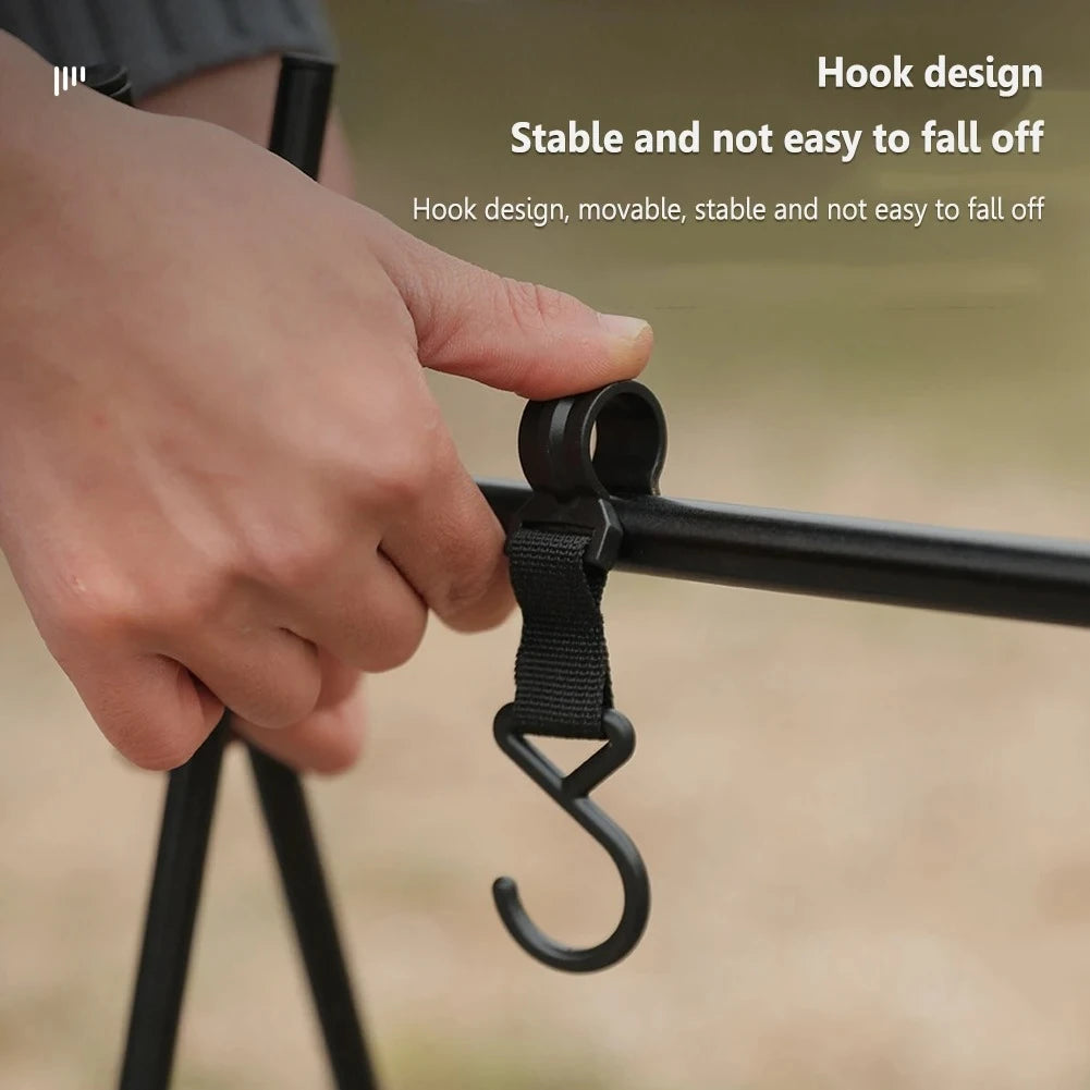 5/10pcs Outdoor Camping Moveable Organizer Hooks Detachable S-Shaped Hooks Hanging Storage Rack Multifunctional Outdoor Tools Oasis Select