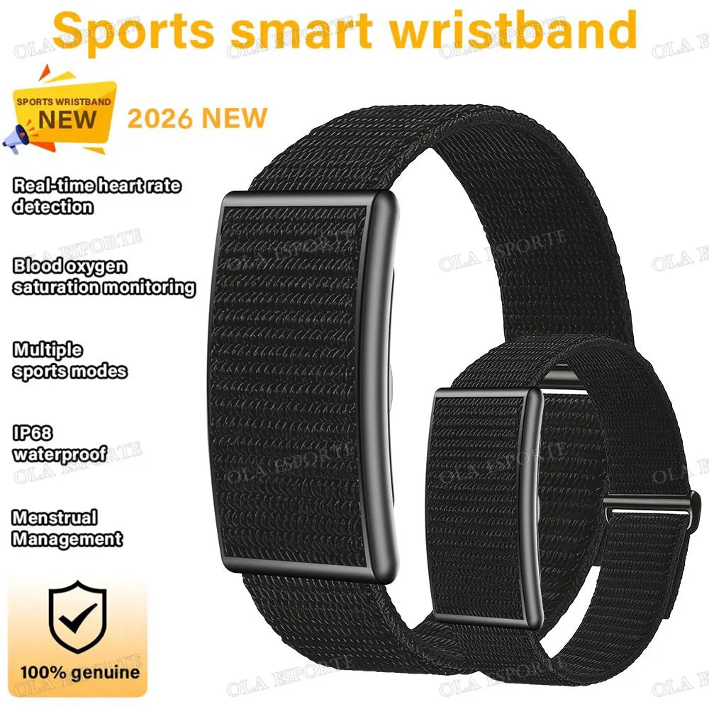 No Screen Fitness Bracelet – Heart Rate, GPS & IP68 Waterproof