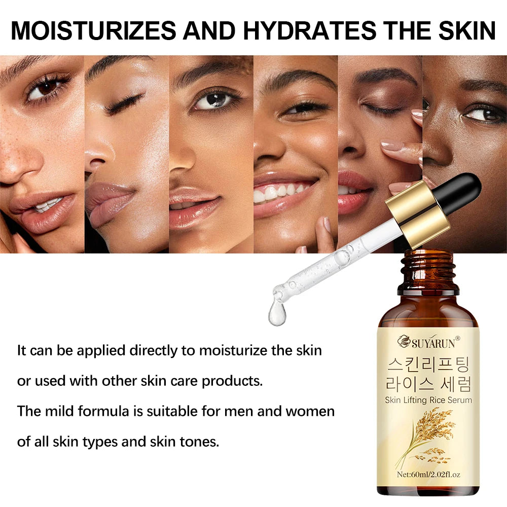 SUYARUN Glow Boosting Rice Essence Serum – Brightening Hydrating Facial Treatment with Fermented Extract & Niacinamide. Oasis Select