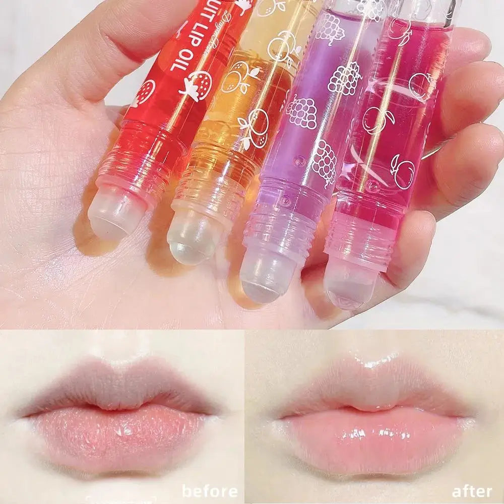 Hydrating Lip Oil Roll On Balm For Long Lasting Shine And Nourishment Smooth Soft Lips With Moisturizing Gloss Oasis Select