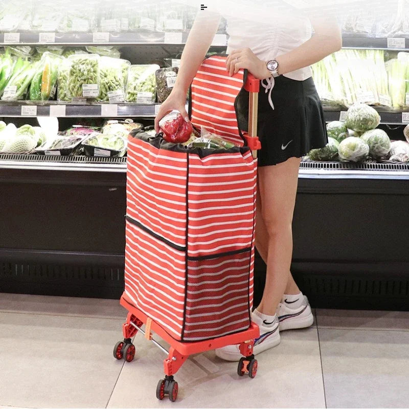 Multi-functional Large wheel hand-pulled cart Small pull cart Folding cart Shopping cart Oasis Select