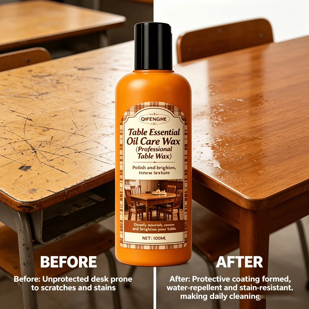 3.38oz Professional Wood Table Wax: One-Step Polishing And Protection Formula That Instantly Restores High-Gloss Shine And Offer Oasis Select
