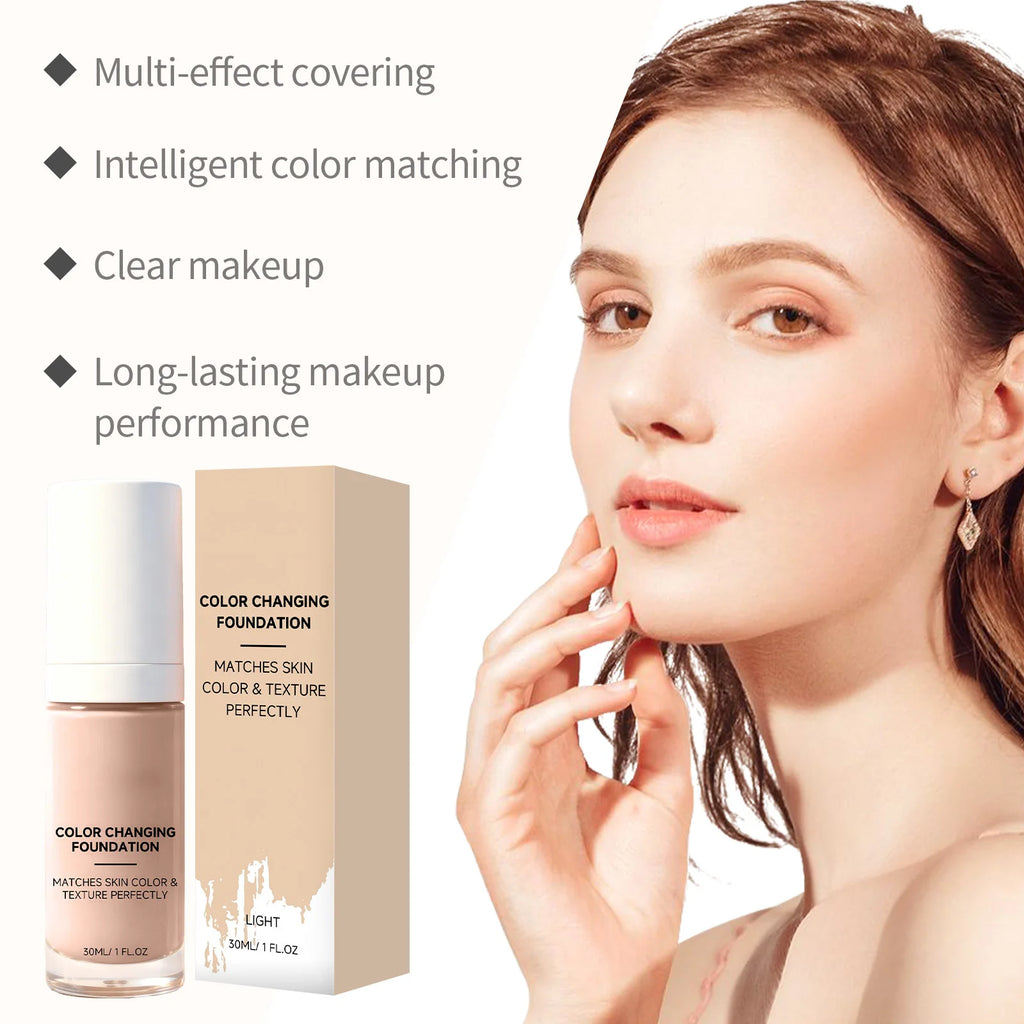 Color Changing Foundation – Full Coverage Waterproof Liquid Liquid Foundation Oasis Select