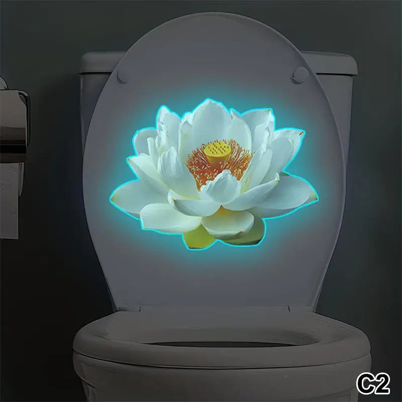 Glow-in-the-dark Toilet Stickers, Self-adhesive And Removable Stickers, Bathroom Decorative Stickers, Car Stickers. Oasis Select C2