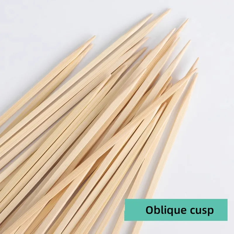 100/200PC Disposable Fruit Sticks Multi-purpose Bamboo Sticks for Home Party BBQ Dessert Sandwich Food Table Decoration Supplies Oasis Select