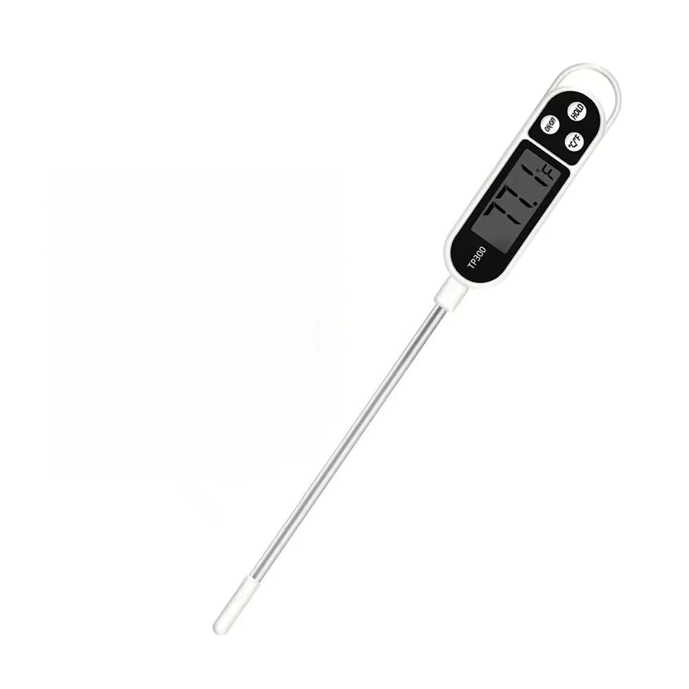 1/2pcs Digital Thermometer Digital Probe Meat/Milk Food Temperature Thermometer Kitchen Cooking Baking BBQ For Kitchen Oasis Select 1pcs White
