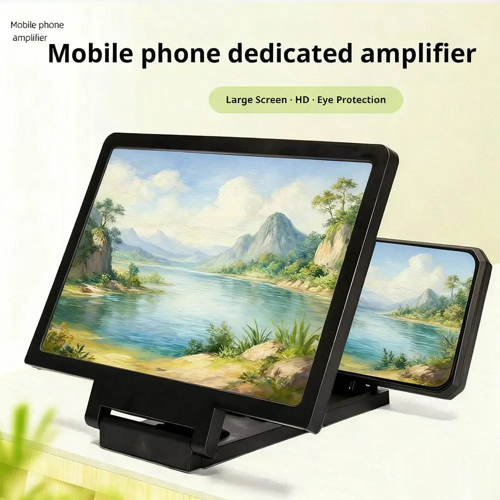 NEW 3D Screen Amplifier Mobile Phone HD Screen Video Glass Stand Magnifier For Phone Enlarged Screen Phone Stand Bracket Oasis Select