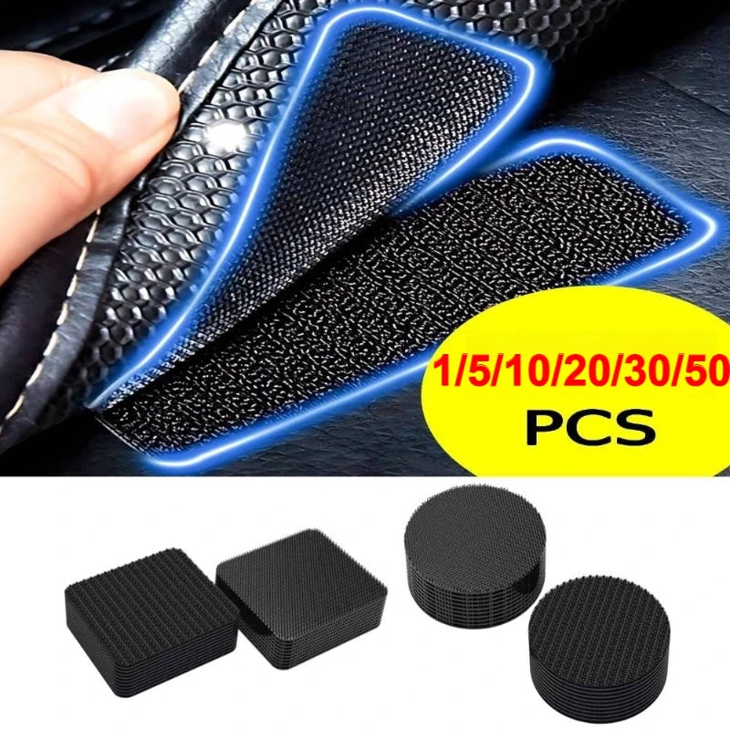 Black Adhesive Tape Household Use Touches Fastener Pad Fixed Patch Double Sided Mat Grip Strap Self-adhesive DIY Apparel Oasis Select