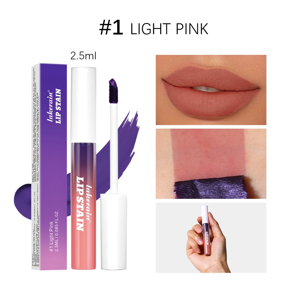 Lakerain Peel-off Lip Gloss Matte Natural Mist Lip Tinted Waterproof Long Lasting Lipstick Makeup Tear Contour Stain Cosmetics Oasis Select 01 Light Pink