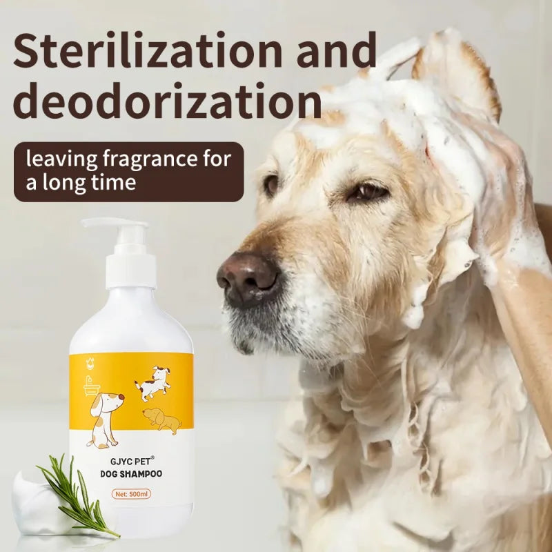 Dog Shampoo Conditioner Pet Bath Pet Shower Gel Soft General Bathing Supplies Sterilization Deodorant Fragrant Itching 500ML Oasis Select