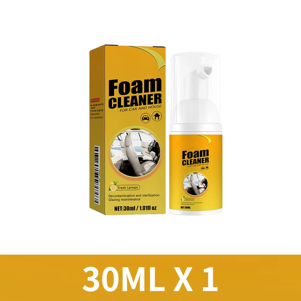 30-100ML Multifunctional Foam Cleaner For Car Interior Instrument Panel Seat Steering Wheel Stain Removal Foam Cleaner Spray Oasis Select 30ML X 1
