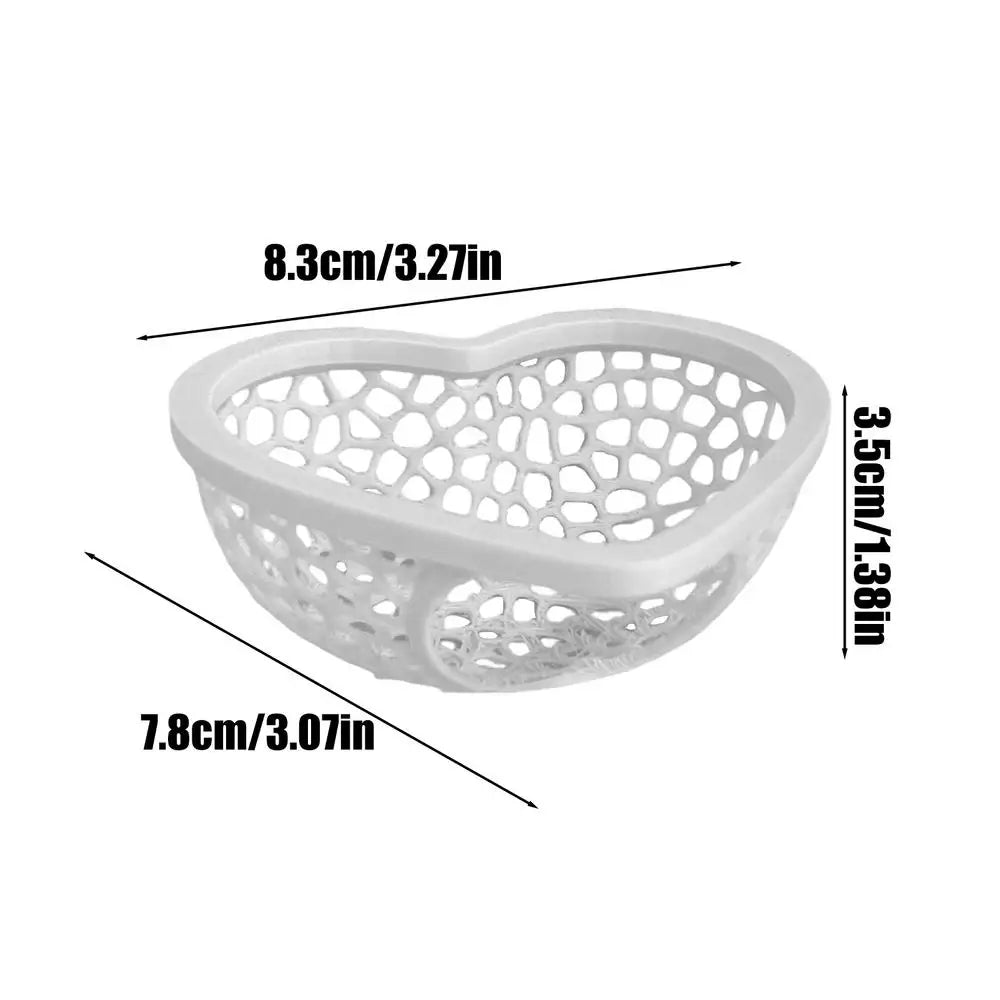 Aquarium Floating Cave Heart Shape Fish Shrimp Hideout Shelter Hammock Feeding Ring Resting Spot for Betta Small Aquatic Pets Oasis Select White