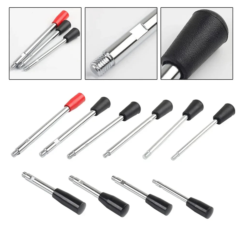 M6-M12 Fixed Long Grip Handle Bakelite Knob Handle Work Rod Machine Tool Work Handle Bar Bench Drill Accessories Oasis Select