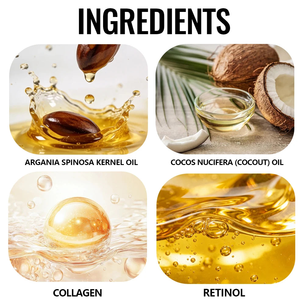 YOUNGCOME CURLCARE Coconut Argan Oil Curl Defining Cream, Control Hydrating Styling Cream for Curly & Coily Hair 100ML Oasis Select