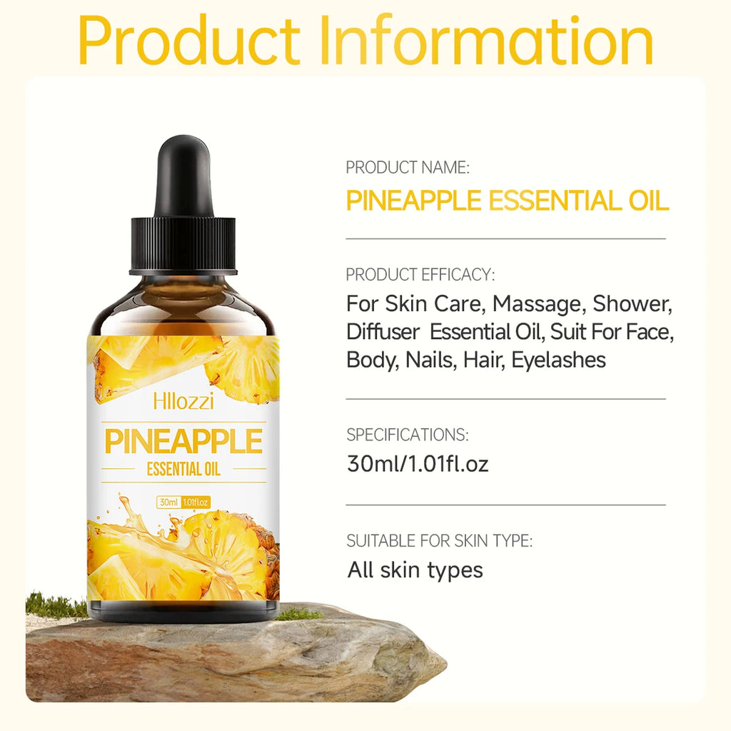 Hllozzi Pineapple Facial Oil – Nourishing Pure Essential Oil
