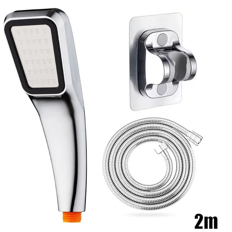 Strong Boosting Bathroom Shower Heads 300 Fine Water Outlets Full Bathroom Showers Replete for Shower Accessories Showerhead Oasis Select Silver suit E