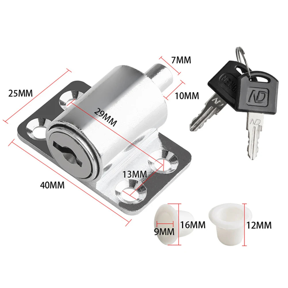 Sliding Door Window Locks With 2 Keys Limiter Child Safety Protection Antitheft Catches Set White Sliver Black Oasis Select Silver