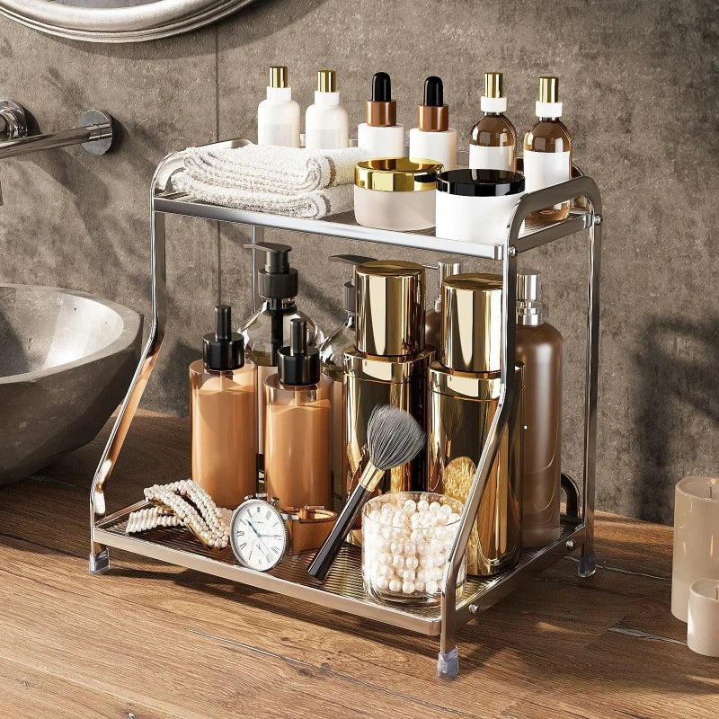 Desktop Shelf Dresser Cosmetics Storage Rack Bathroom Perfume Finishing Rack Ornament Jewelry Rack Oasis Select