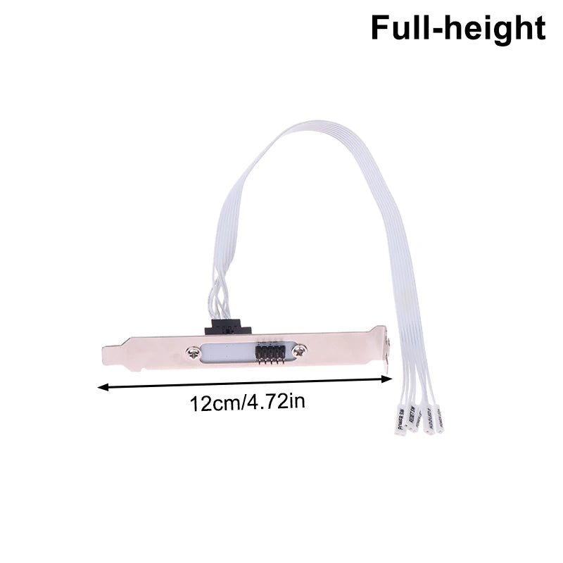 PCI Baffle External Power & Reset Button Extension Cable
