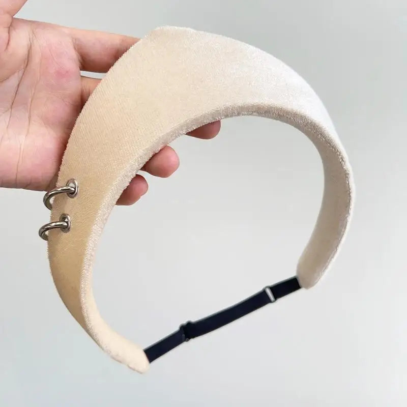 Crown Velvet Headband – Retro Hair Accessory for Women & Girls Velvet Hair Headband Oasis Select A11