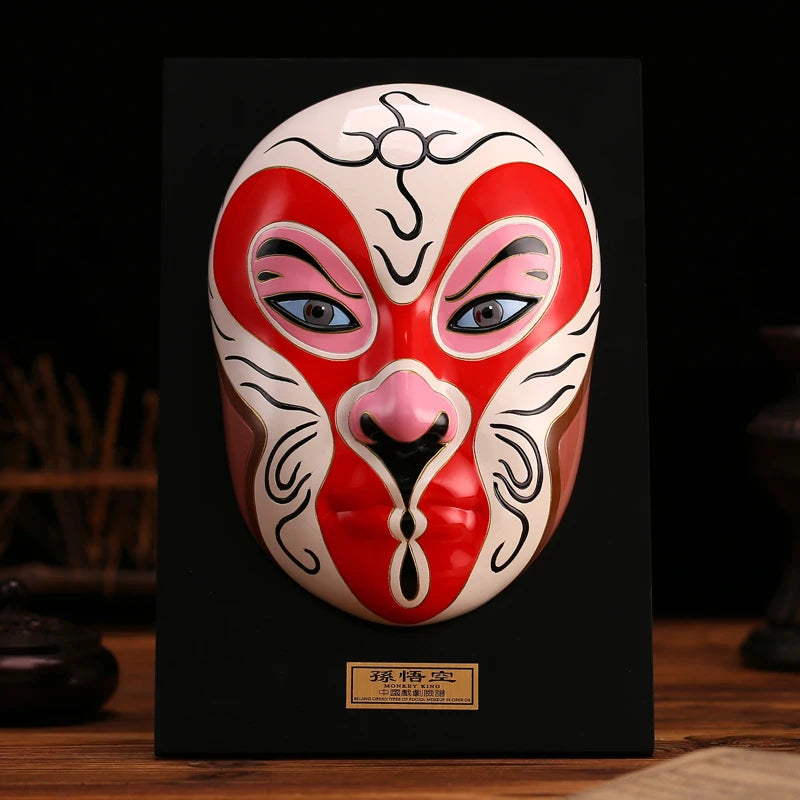 Large Peking Opera facial mask five road God of wealth hanging wall decoration Oasis Select 21