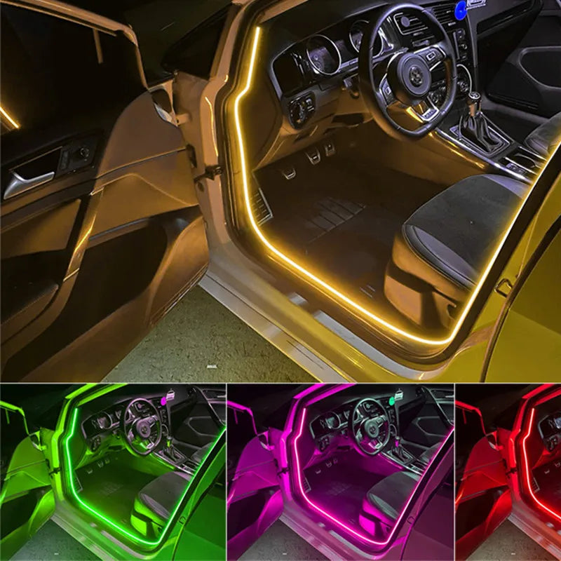 COB LED Strip Light Flexible Lamp Tape Neon Light 12V High Bright Kitchen Cabinet TV Desktop Screen BackLight Car Room Decor ﻿ Oasis Select