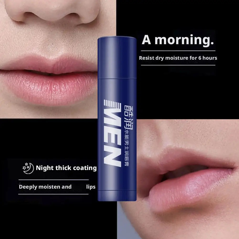 4 Flavors Hydrating Men's Lip Balm with Vitamin E, Mens Moisturizing Lip Balm Repairing Dry Cracked Lips Fade Lip Line Lips Care Oasis Select