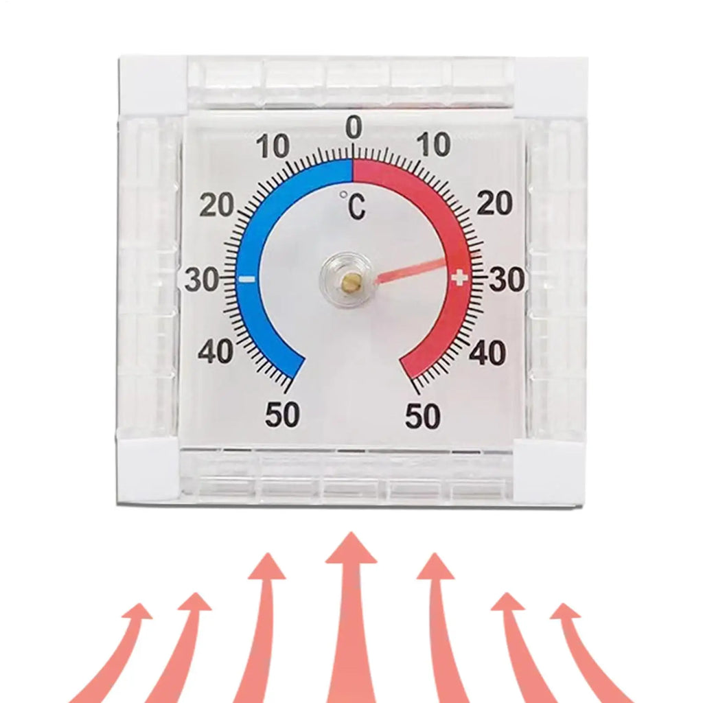 -50C~50C Dial Temperature Thermometer Window Indoor Outdoor Wall Garden Home Graduated Disc Measurement Multimeter