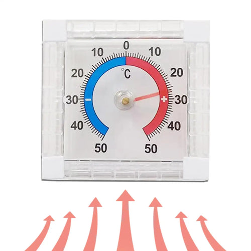 -50C~50C Dial Temperature Thermometer Window Indoor Outdoor Wall Garden Home Graduated Disc Measurement Multimeter