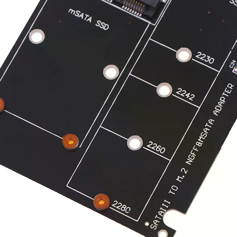 SATA 60Gbps To M2 NGFF SATA SSD MSATA SSD Adapter MSATA To SATA M.2 NGFF To SATA Hard Disk Adapter Board Oasis Select