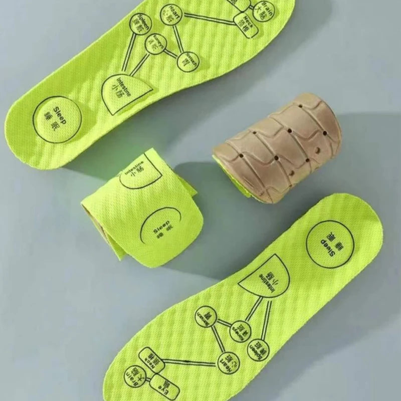Foot Acupressure Insole Men Women Soft Breathable Sports Cushion Inserts Sweat-absorbing Deodorant Orthopedic Shoe Sole Oasis Select