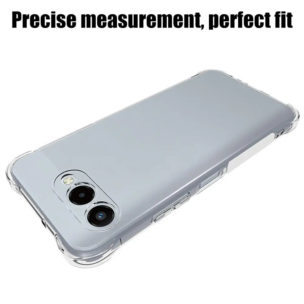 For T-Mobile Revvl 8 5G transparent phone case with four corner anti drop shell Oasis Select