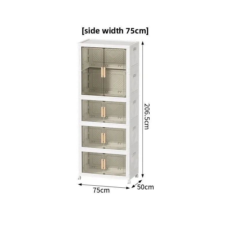 Multi-functional Wardrobe baby clothes storage box household large-capacity locker Oasis Select 75cmG