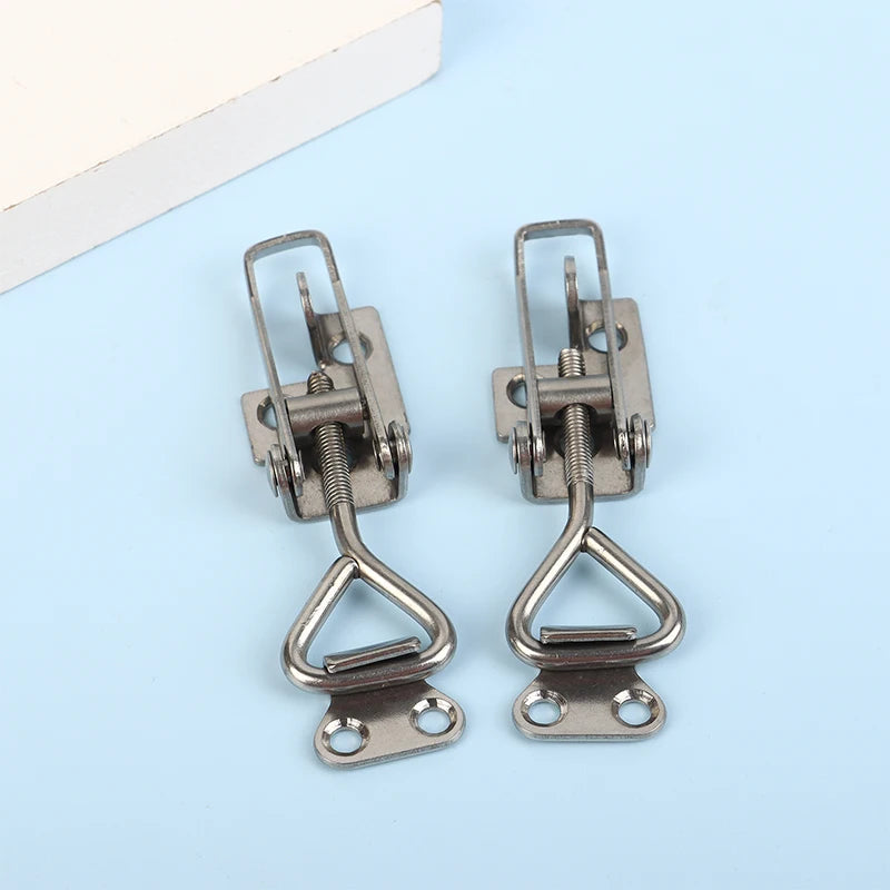 1Pc 304 Stainless Steel Marine Clamp Deck Hasp Lock Boat Accessory Anti-Rattle Latch Fastener for Locker Oasis Select