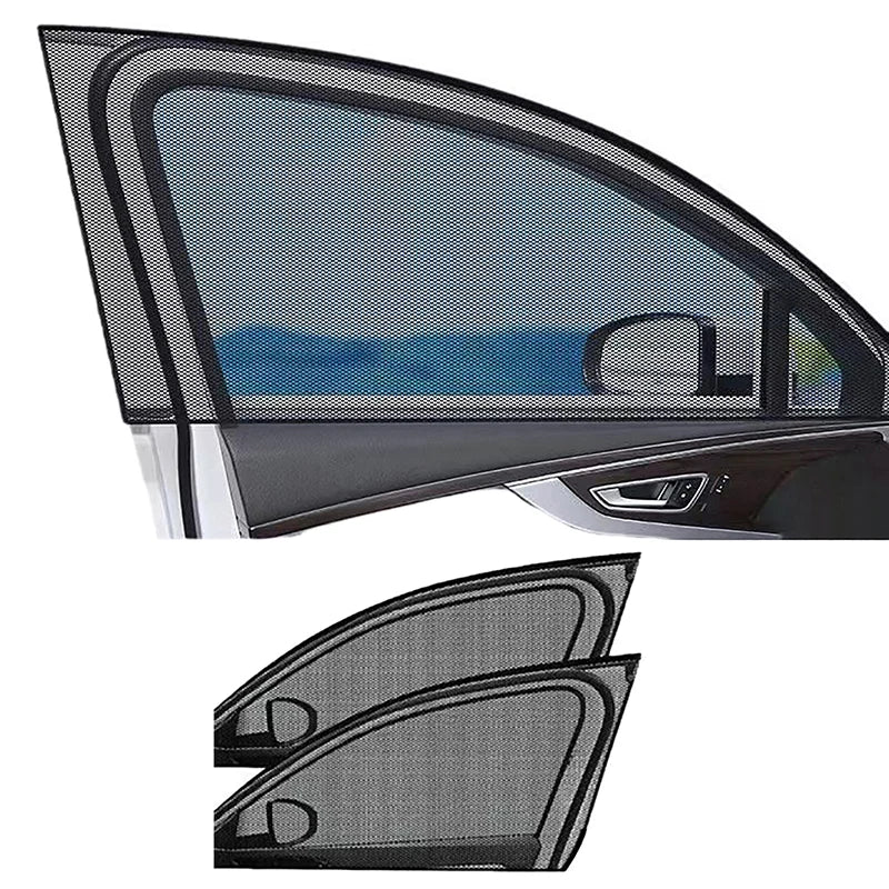 4 PCS Car Window Shades, Stretchy Mesh Front Rear Side Window Sun Shades For Heat Block UV Protection Oasis Select A