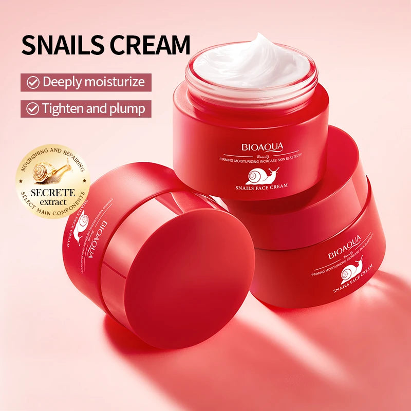 BIOAQUA Nicotinamide Face Cream – Snail Collagen Anti-Aging Whitening Face Cream Oasis Select