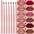 DUNUF 6-Piece Matte Lip Liner Set – Waterproof, Long-Lasting Matte Lip Liner Set Oasis Select 02