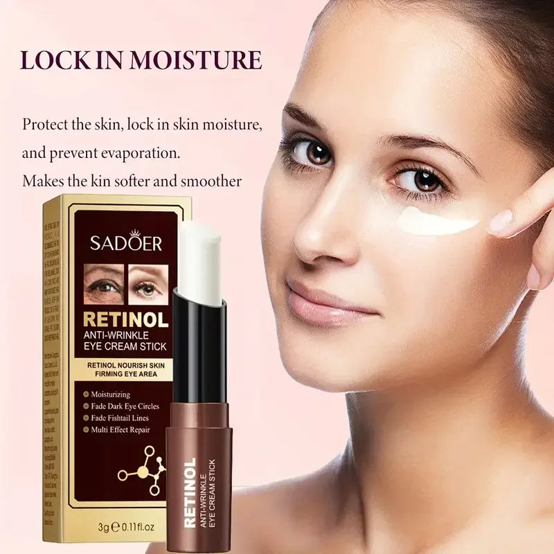 SADOER Retinol Eye Cream Stick – Brighten, Firm & Moisturize Retinol Eye Cream Oasis Select