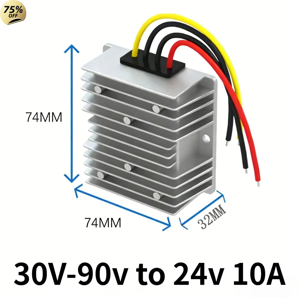 24v 48v 72v to 24v 1A -20A 72 Volt to 24 Volt Step Down Buck Voltage Regulator 30V-90v DC DC Converter Reducer Buck Power Module Oasis Select 30V-90v to 24v 10A 30V-90v 24V