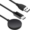 2-in-1 USB-C Charger for Samsung Galaxy Watch 8/7/6/5/4 Smartwatch Charger Cable Oasis Select black