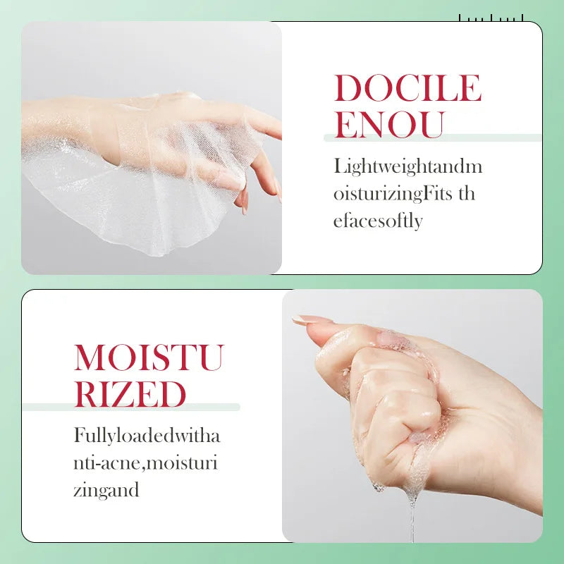 BIOAQUA Salicylic Acid Acne Face Mask – 5 or 10 Pack Acne Sheet Mask Oasis Select