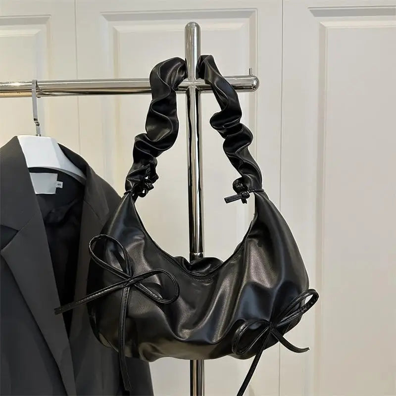 Large Capacity Hobo Shoulder Bag | Casual PU Tote for Women